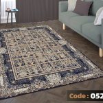 روفرشی کشدار نیلمانو شانل ترک گرم بالا طرح مدرن و کلاسیک و گلدار رنگ طلایی . مشکی کد 0527